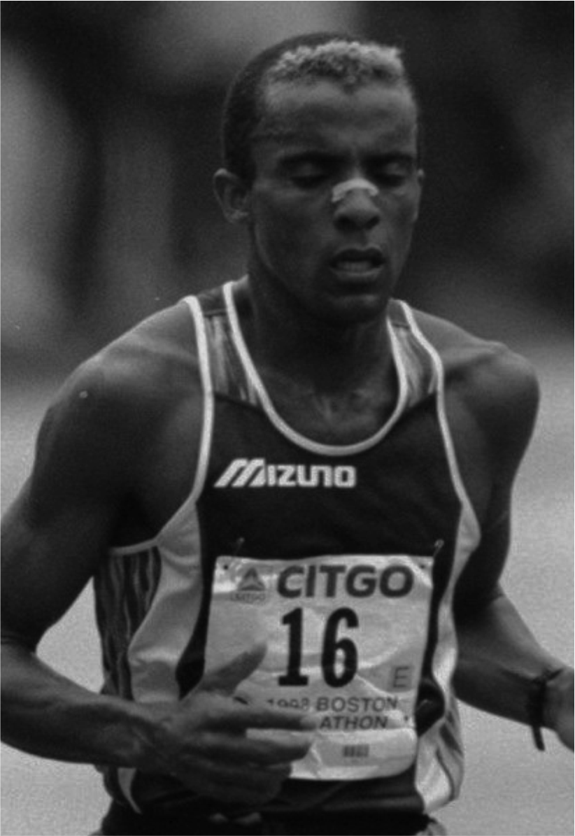 André Luiz Ramos corriendo en maratón